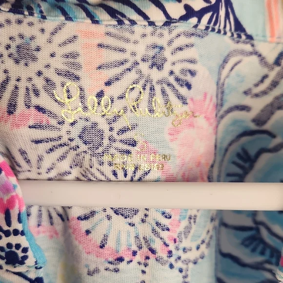 Lilly Pulitzer Vibrant Blue and Pink Floral Mini Dress - Picture 2 of 4